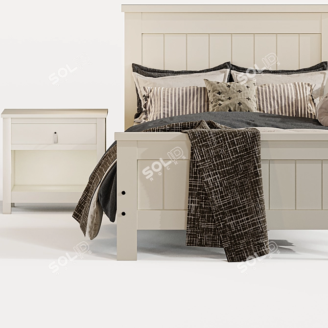 Modern Wood Teenage Bed 3D model image 3