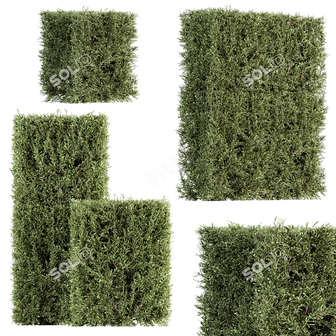 Precision Bush Set 19: Effortless Wall Needle 3D model image 1