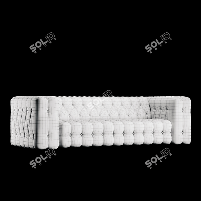 Elegant Modern D Sofa 3D model image 3