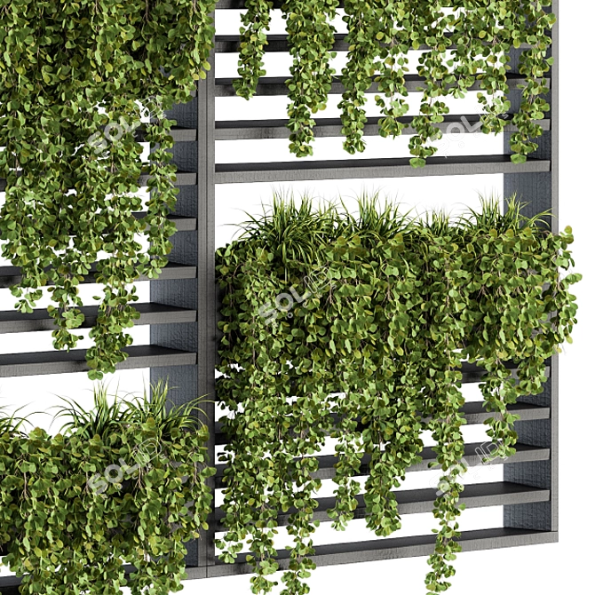 Vertical Wall Planter: Green up your space 3D model image 3