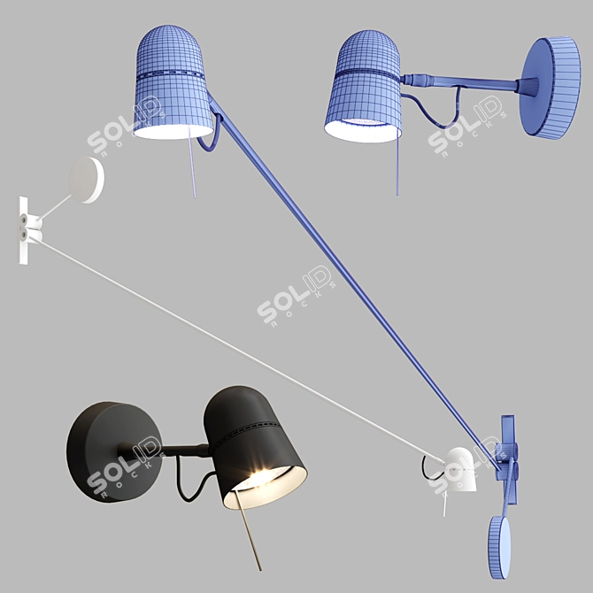 Smart Balance Wall Lamp Collection 3D model image 2