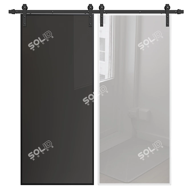 Modern Door Decor: Interior Upgrade 3D model image 2