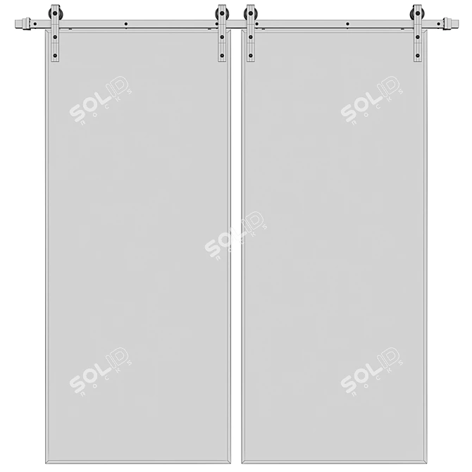 Modern Door Decor: Interior Upgrade 3D model image 3