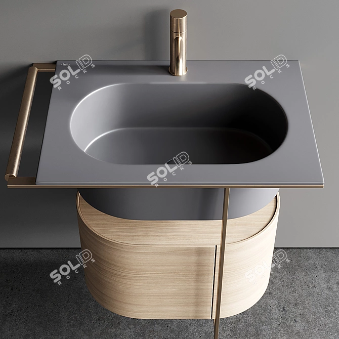 Ceramica Cielo Kyros Vanity Set 3D model image 3