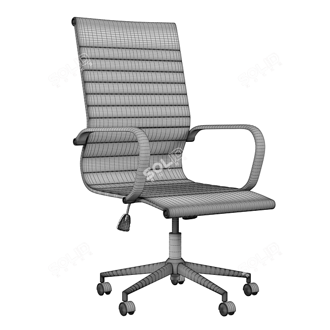 Seville High Back Office Chair 3D model image 4