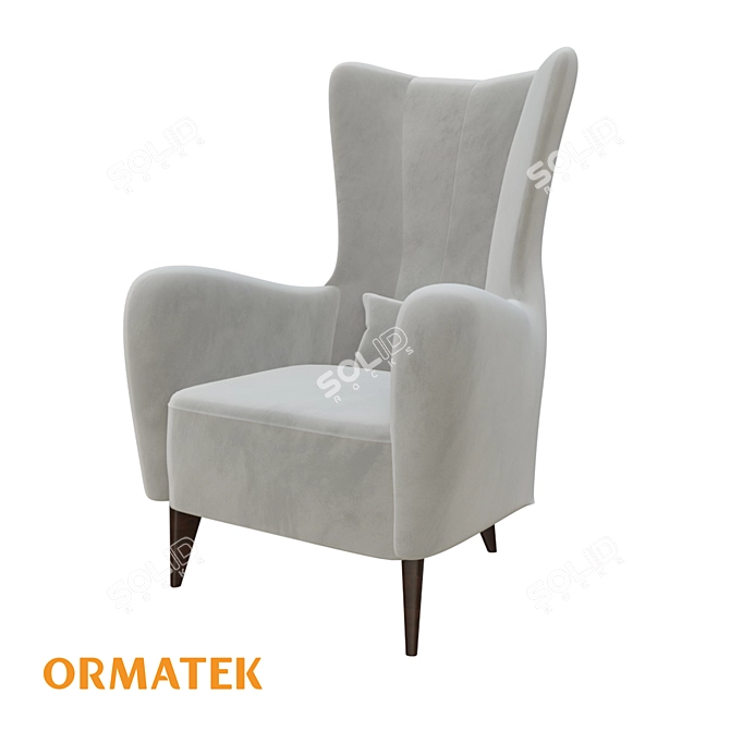 Modern Comfort Armchair Verda Leon 3D model image 1