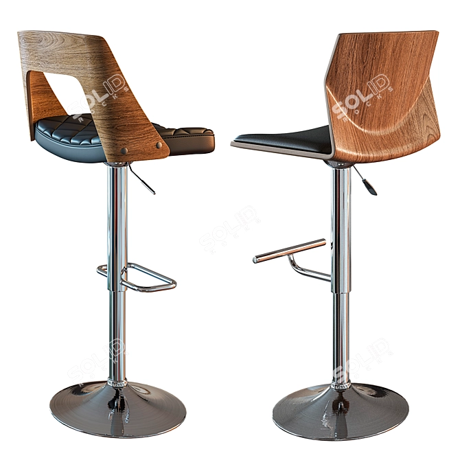 JY Philip Bar Stools (Set of 2) 3D model image 2