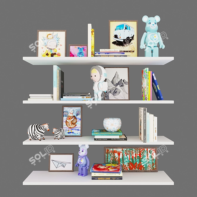 Kids' Decor Set | 3D Nursery Accessories 3D model image 6