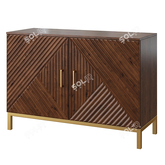 Forestmin Sideboard: Stylish and Spacious 3D model image 1