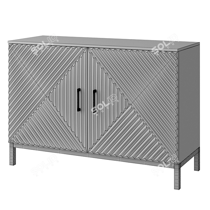 Forestmin Sideboard: Stylish and Spacious 3D model image 3