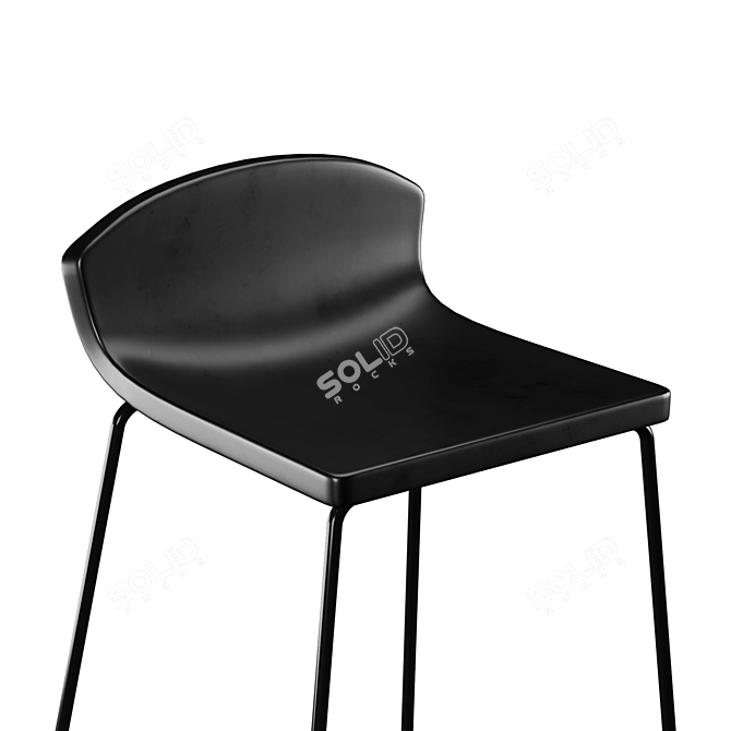 Zug Bar Stool: Sleek and Stylish 3D model image 3