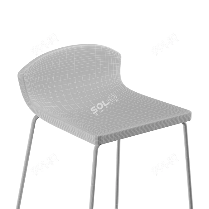 Zug Bar Stool: Sleek and Stylish 3D model image 4