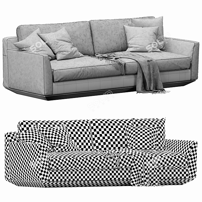 Modern Horm Ellington Sofa 3D model image 5