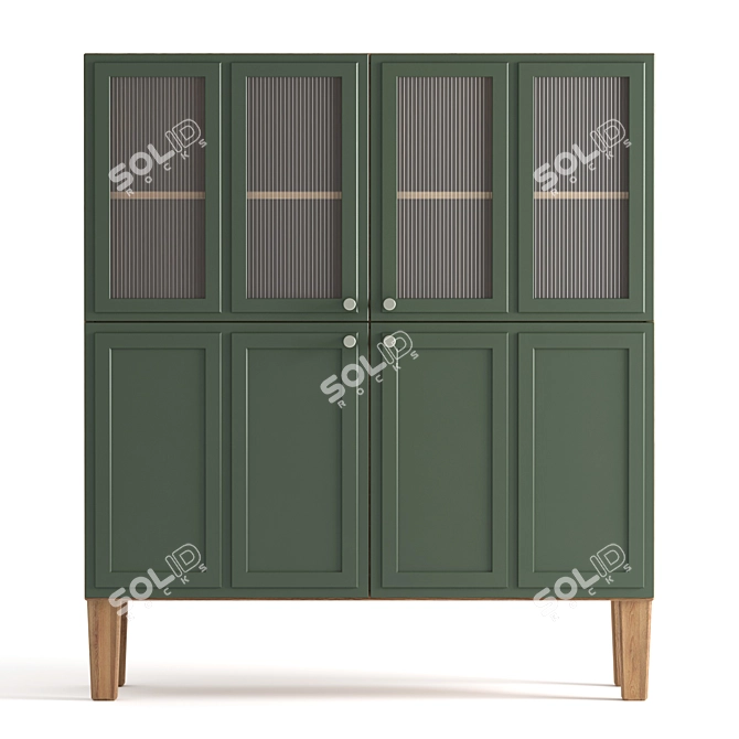 Andersen Green Sideboard 110cm - Stylish and Functional 3D model image 1
