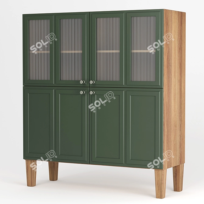Andersen Green Sideboard 110cm - Stylish and Functional 3D model image 2