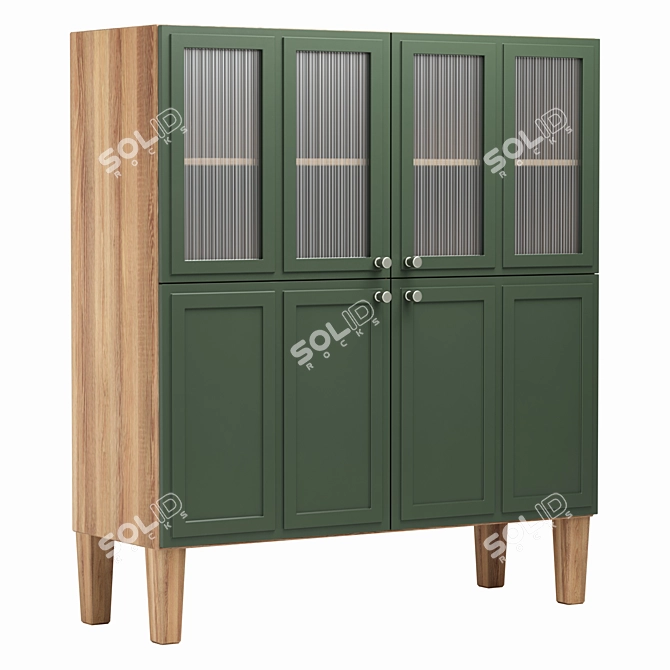 Andersen Green Sideboard 110cm - Stylish and Functional 3D model image 3