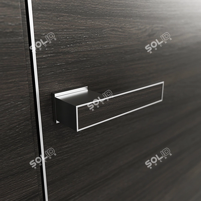 Profil Doors 3Z Interior Door - Lotus Handle 3D model image 3