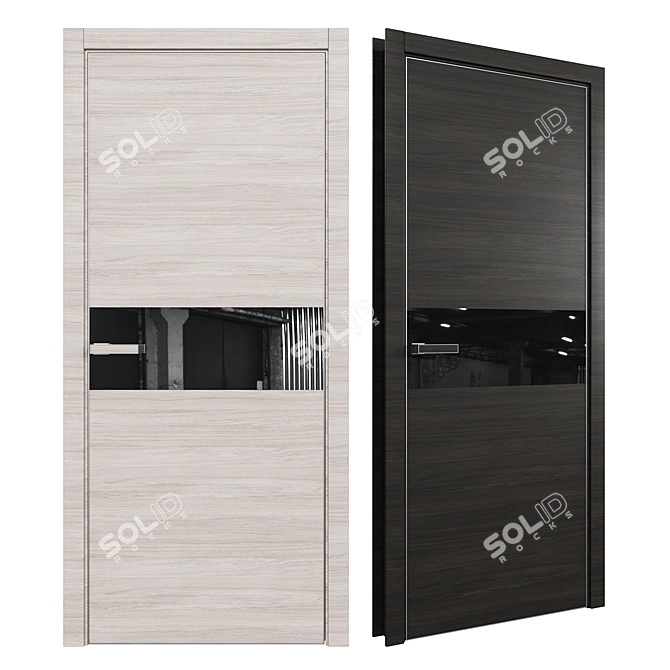 Profil Doors 4Z Interior Door - Lotus Handle 3D model image 1