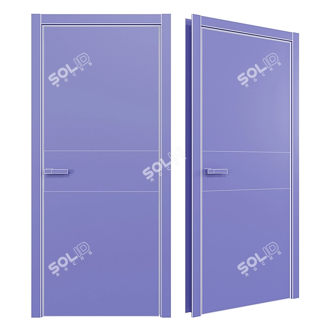 Profil Doors 4Z Interior Door - Lotus Handle 3D model image 4