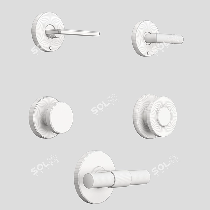 Sleek Handle: Modern Elegance 3D model image 5