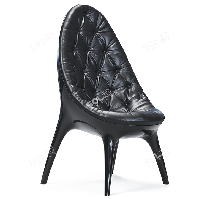 Anthology High Back Armchair 3D model image 1