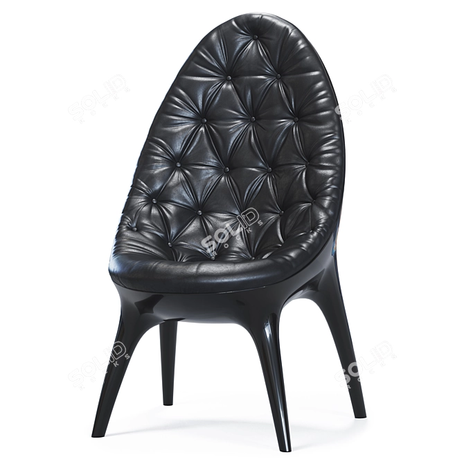 Anthology High Back Armchair 3D model image 2