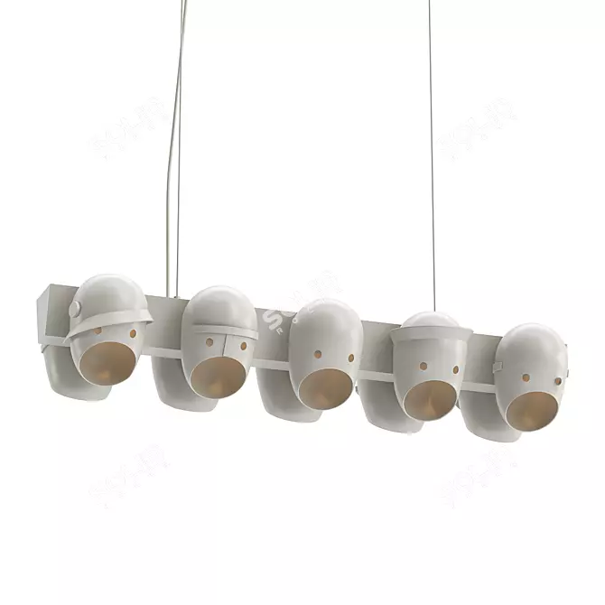 Celebrate in Style with the Party Hanging Light 3D model image 1