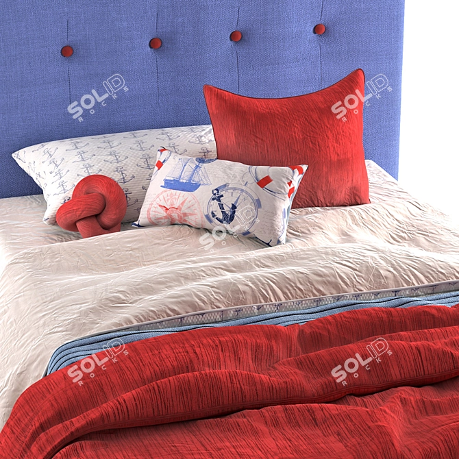 Charlie & Lola Kids Bedhead - Stylish and Cozy 3D model image 3