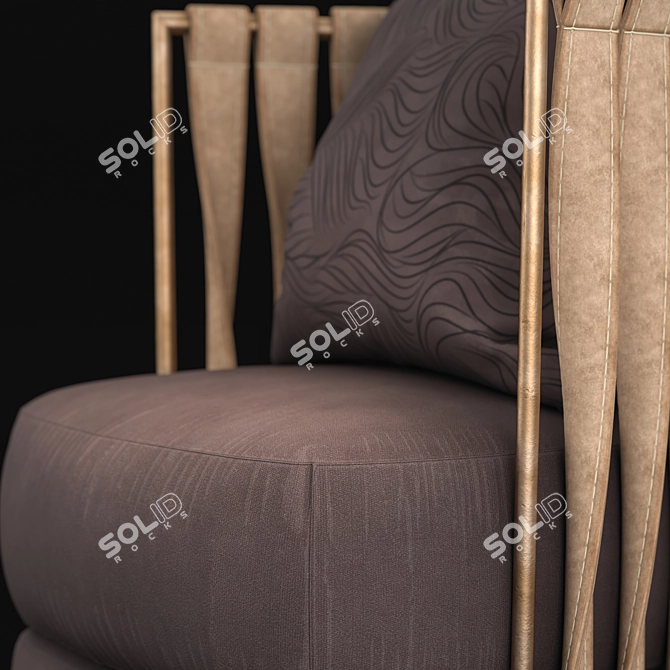Modern Fabric Sofa Set 3D model image 3