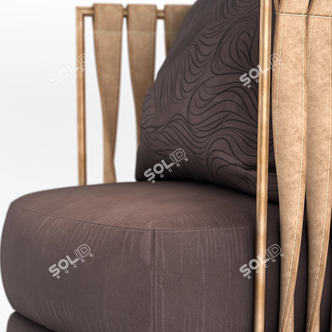 Modern Fabric Sofa Set 3D model image 8