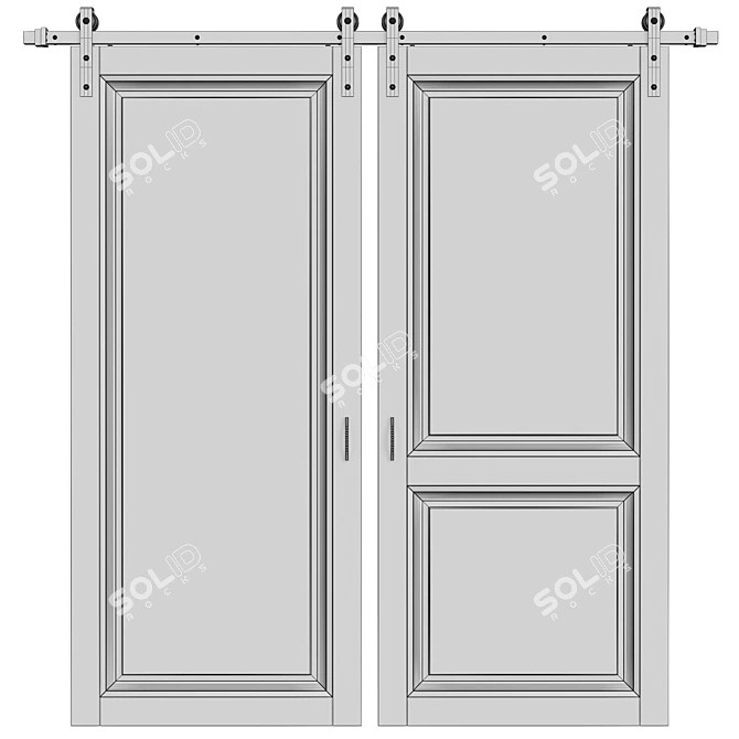 Sleek & Stylish Door Decor 3D model image 3