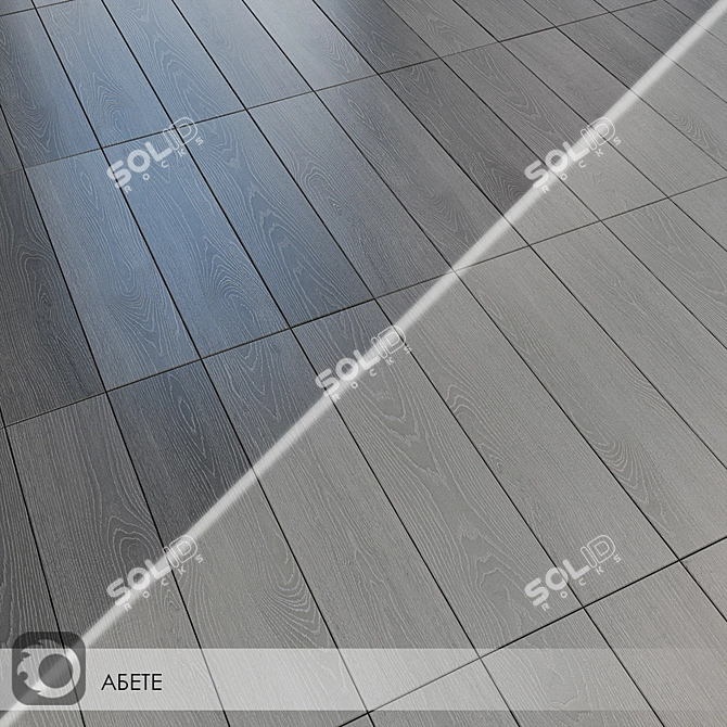 Milano Abete Grey Ceramic Tile 20x80 3D model image 5