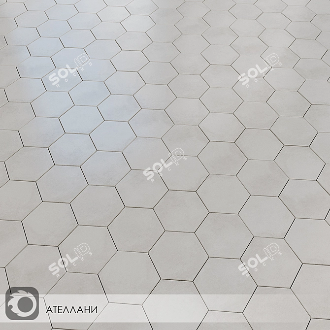 Atellani Matte Wall Tiles - 20x23.1: Perfect for Any Space 3D model image 2