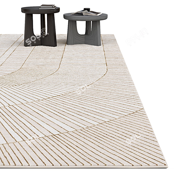 Elegant Archive Carpet 3D model image 2