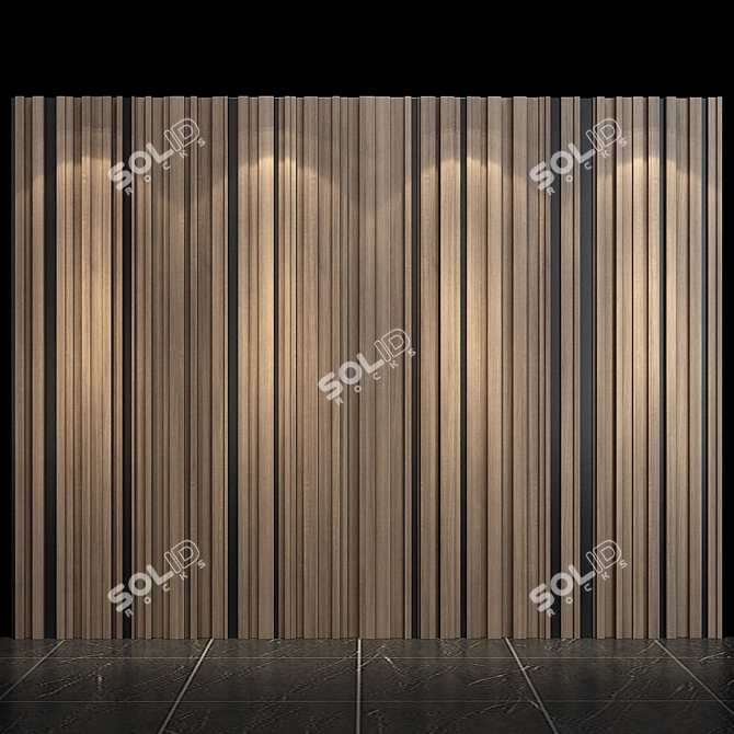 Modern Wall Panel 14 3D model image 1