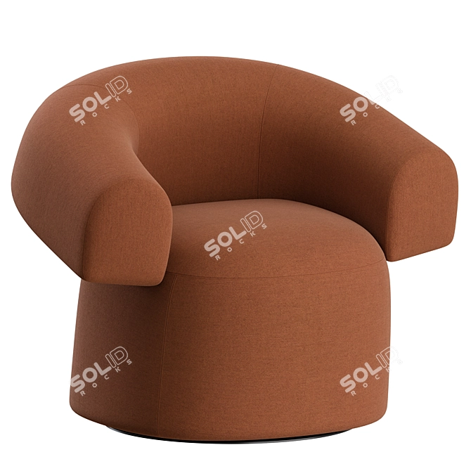 Modern Ruff Armchair - Patricia Urquiola Design 3D model image 1