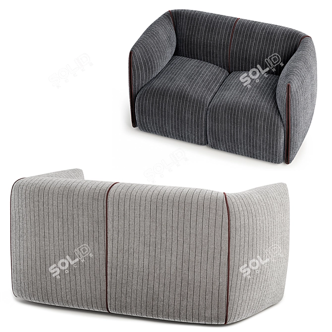 Modern Italian Design Mia Sofa 3D model image 3