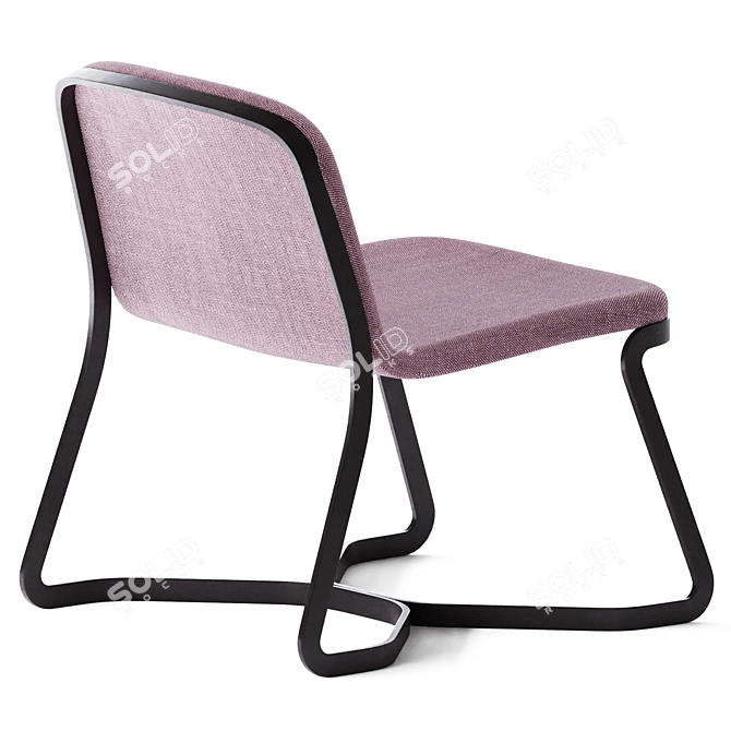 Sleek Path Armchair 3D model image 2