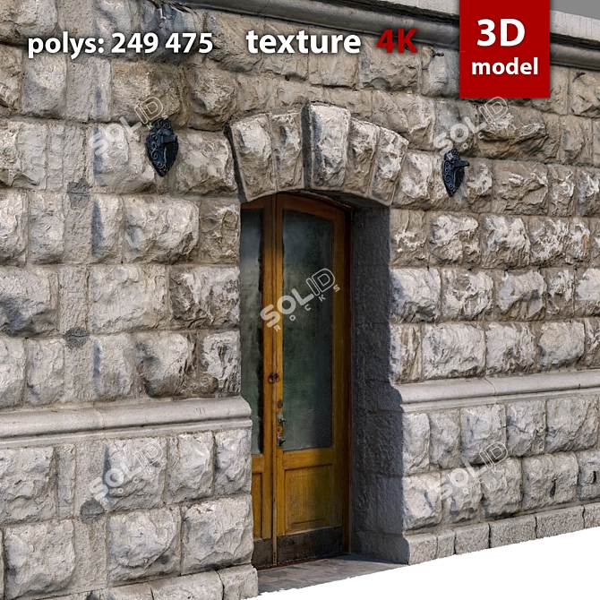 High Resolution 3D Facade 3D model image 3