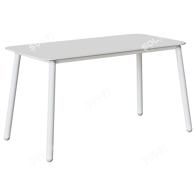 Elegant Batilde Dining Table 3D model image 2