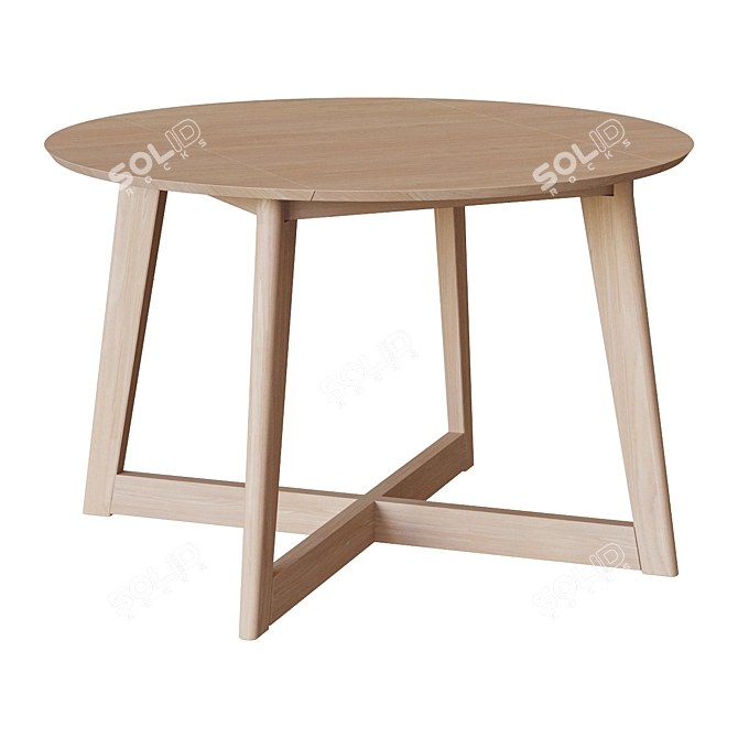 Elegant Round Maryse Table 3D model image 1