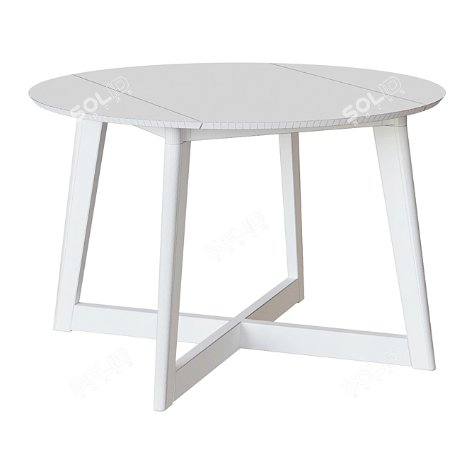 Elegant Round Maryse Table 3D model image 2