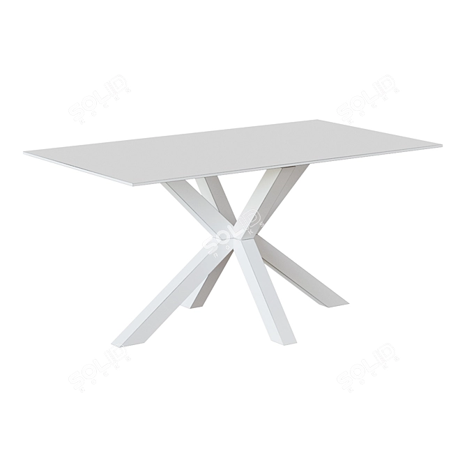 Elegant Glass Arya Table 3D model image 2