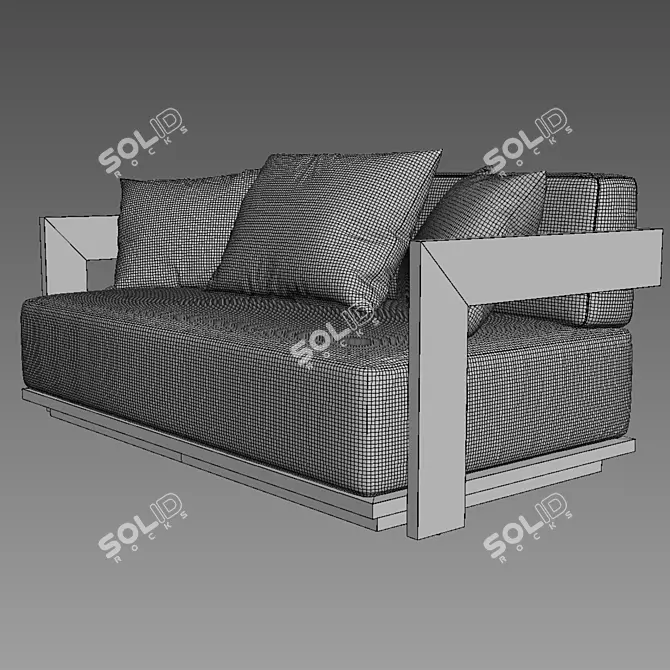 62 Milano Modern Sofa: Restoration Hardware, Coronoa Render 3D model image 2