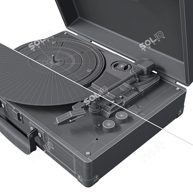 Crosley Cruiser Vinyl Player: Portable & Stylish 3D model image 5