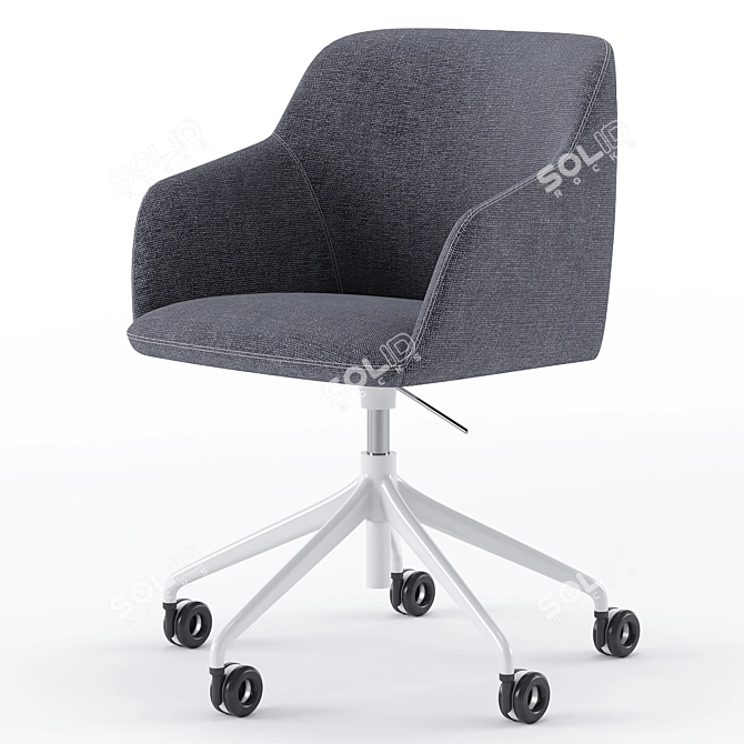 Elegant Elle Office Chair 3D model image 3