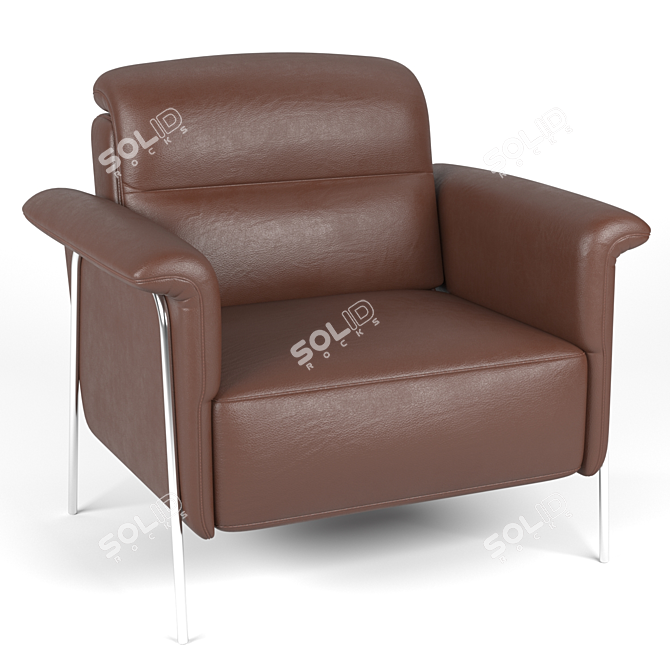 Elegant Amabile Chair 3D model image 2