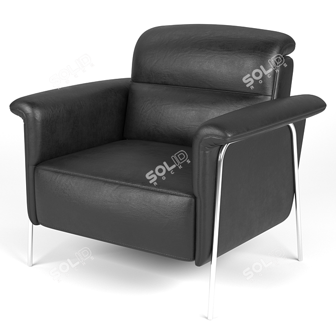 Elegant Amabile Chair 3D model image 4