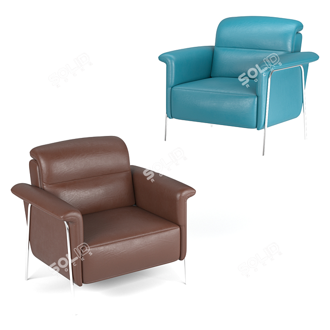 Elegant Amabile Chair 3D model image 5