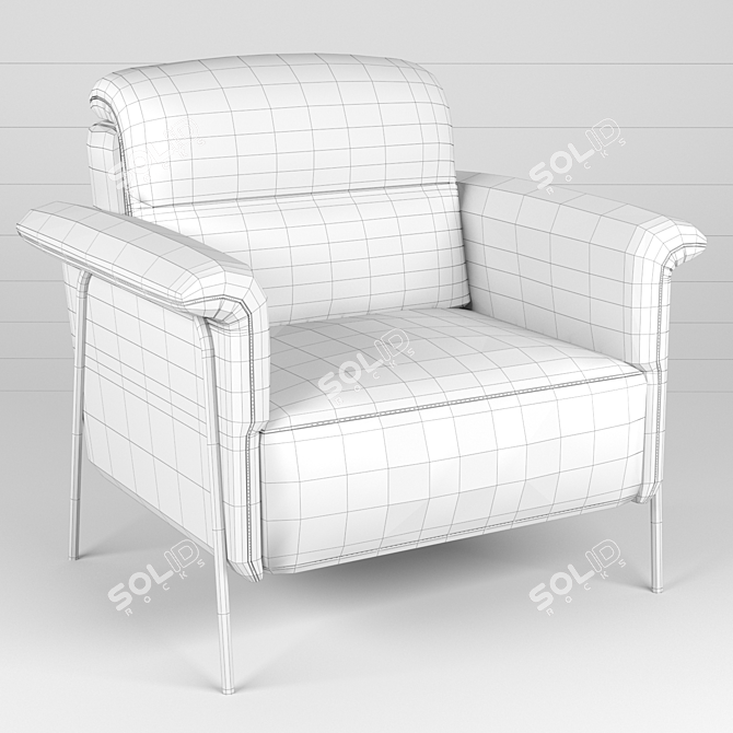 Elegant Amabile Chair 3D model image 6